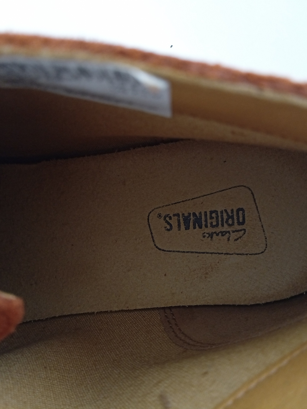 Clarks Original Phenia Desert Orange Suede Lace-Up Desert Boots Womens Size 7.5M - Picture 9 of 16